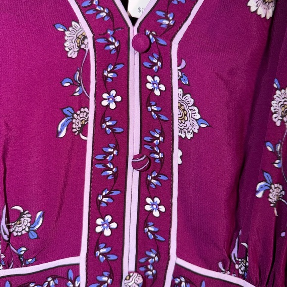 LOFT Plum Floral Maxi Dress - Picture 7 of 16